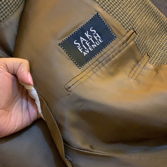 Canali 46L brown Houndstooth Blazer - Picture 4 of 5